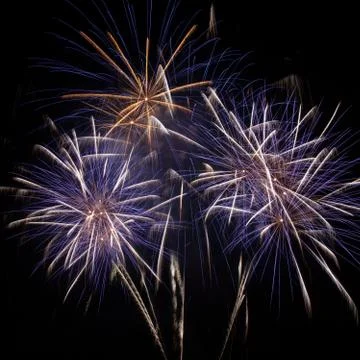 Beautiful firework Stock Photos