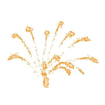 Beautiful firework with shining sparks. Vector illustration 스톡 일러스트