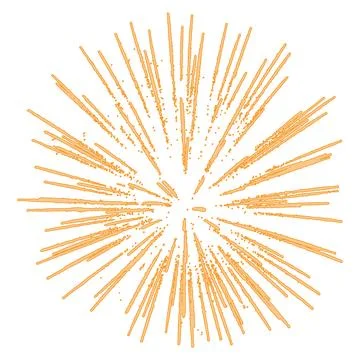 Beautiful firework with shining sparks. Vector illustration Stock Illustration