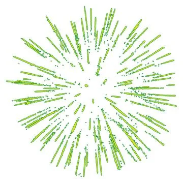Beautiful firework with shining sparks. Vector illustration Stock Illustration