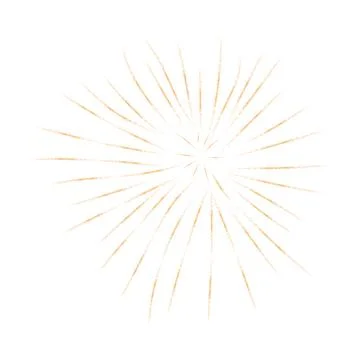 Beautiful firework with shining sparks. Vector illustration Stock Illustration
