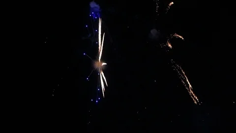 Beautiful firework show. Celebration concept Видео 82348715