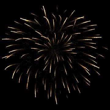 Beautiful firework with  sparks on black background. Vector illustration Illustrazione stock