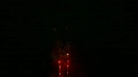 Beautiful fireworks 1 Stock Footage 323093