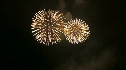 Beautiful fireworks 24 Stock Footage 325877