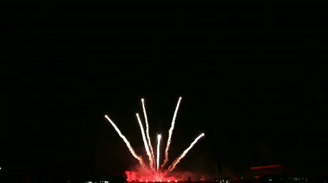 Beautiful fireworks 8 Stock Footage 323375