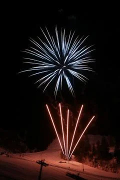 Beautiful Fireworks Explosion Stock Photos