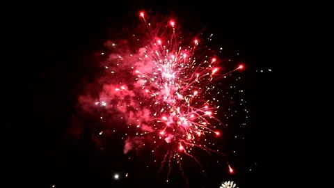 Beautiful Fireworks Stock Footage
