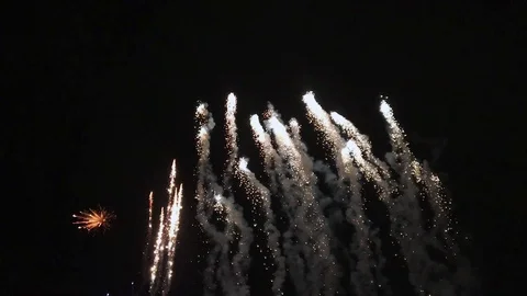 Beautiful fireworks Stock Footage