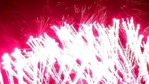 Beautiful fireworks Stock Footage