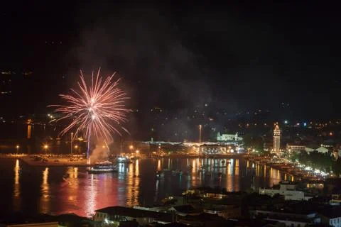 Beautiful fireworks Stock Photos