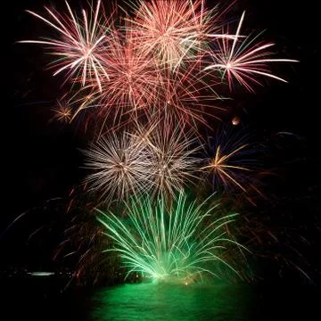 Beautiful fireworks Stock Photos