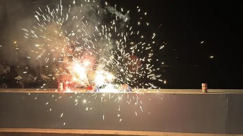 Beautiful fireworks Stock Photos