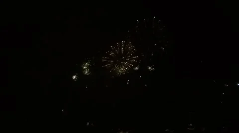 Beautiful fireworks Slow Motion Stock Footage 44630074