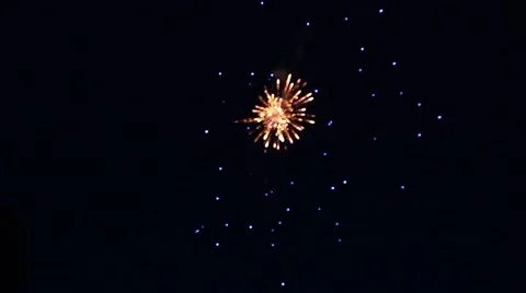 Beautiful fireworks at the wedding Stock Footage 51573206