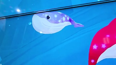 Beautiful fish screen view Stock Footage 274078241