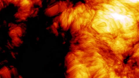 The beautiful flame on a black background Stock Footage 138311498