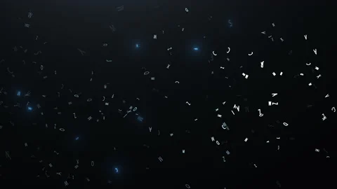 Beautiful flight of letters.4K 10bit Stock Footage 226138005
