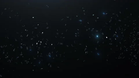Beautiful flight of letters.4K 10bit Stock Footage 226138693