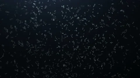 Beautiful flight of letters.4K 10bit Stock Footage 226150947