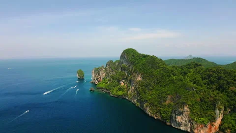 A Beautiful Flight Over Phi Phi Island Stock Footage 232231375