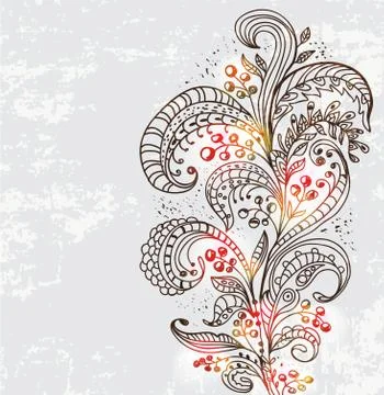 Beautiful floral background Stock Illustration