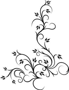 Beautiful floral corner イラスト素材