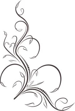 Beautiful floral corner イラスト素材
