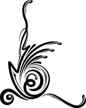 Beautiful floral corner イラスト素材