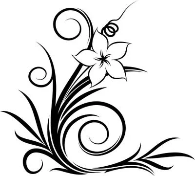 Beautiful floral corner イラスト素材