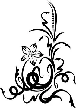 Beautiful floral corner イラスト素材
