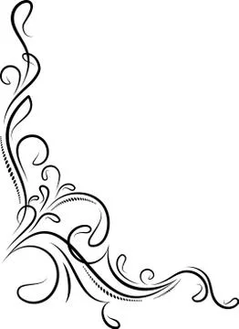 Beautiful floral corner イラスト素材