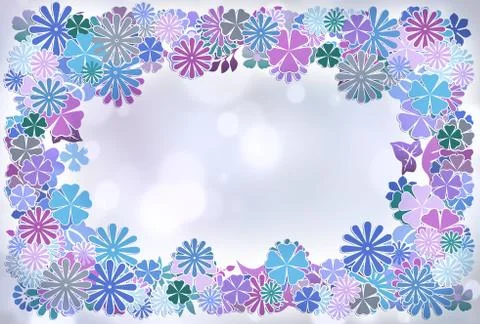 Beautiful Floral frame. Stock Illustration