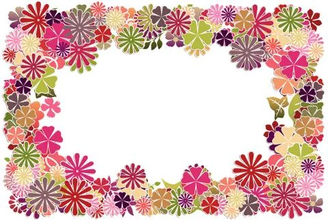 Beautiful Floral frame. Stock Illustration