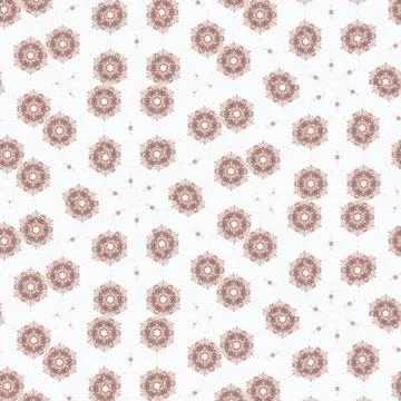 Beautiful floral loop pattern -great match for graphic and interior design Illustrazione stock