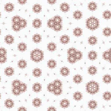 Beautiful floral loop pattern - a great match for graphic and interior design Illustrazione stock