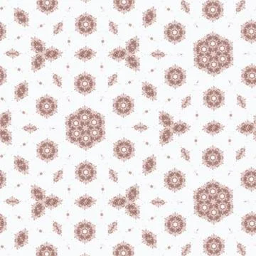 Beautiful floral loop pattern - a great match for graphic and interior design Stock Illustration