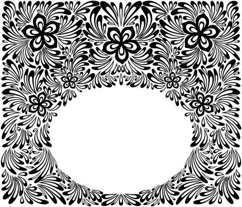 Beautiful floral pattern, a design element in the old style. 스톡 일러스트