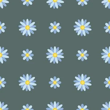 Beautiful floral pattern in small abstract flowers. Stock Illustration