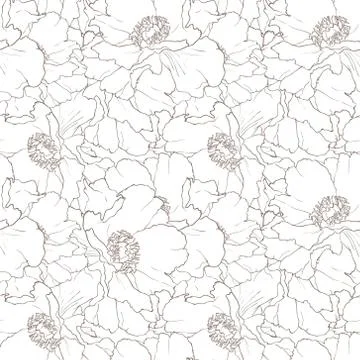 Beautiful floral seamless pattern Stock Illustration