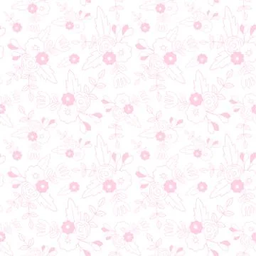 Beautiful floral seamless pattern. Illustrazione stock
