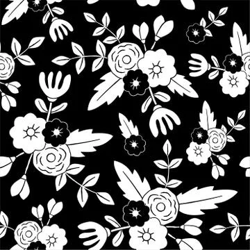 Beautiful floral seamless pattern. Stock Illustration