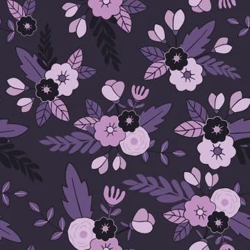 Beautiful floral seamless pattern. Stock Illustration