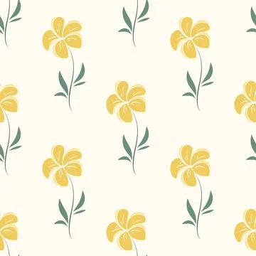 Beautiful floral summer seamless pattern Stock Illustration