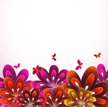 Beautiful flower background. Vector Stock Illustration