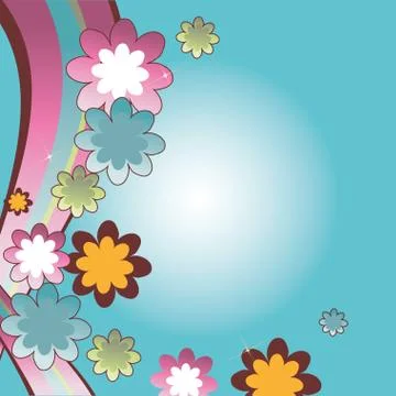 Beautiful flower backgrounds Illustrazione stock
