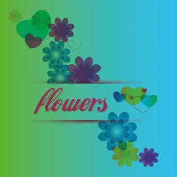Beautiful flower backgrounds Stockillustratie
