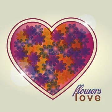 Beautiful flower backgrounds Illustrazione stock