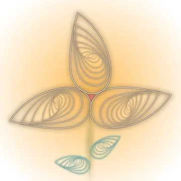 Beautiful flower design. Stock Illustration