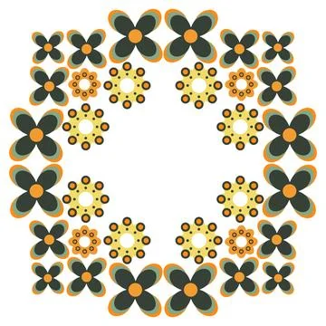 Beautiful flower pattern design Stock Illustration